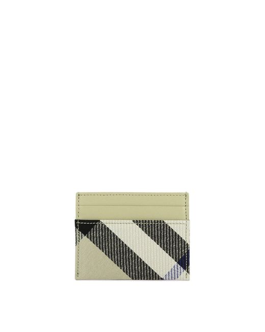 Burberry Green "Check" Card Holder