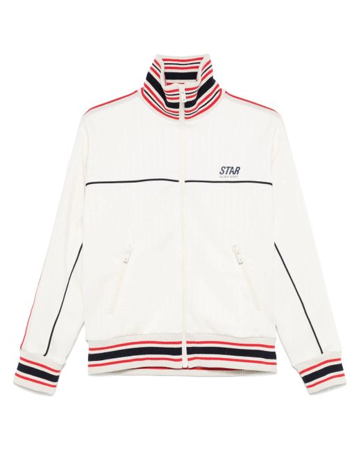 Golden Goose Deluxe Brand Star W`s Ritsjasje Met Ritssluiting in het White