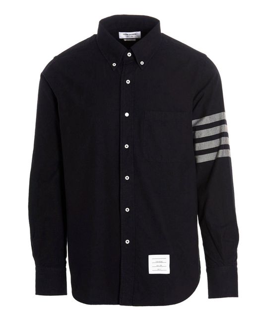 Thom Browne 4 -Bar -Hemd in Blue für Herren