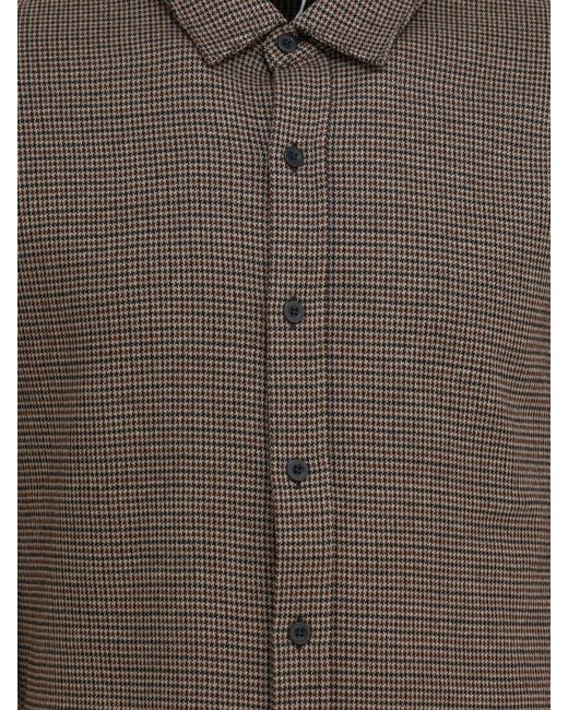 Vince Houndstooth-shirt in het Brown voor heren
