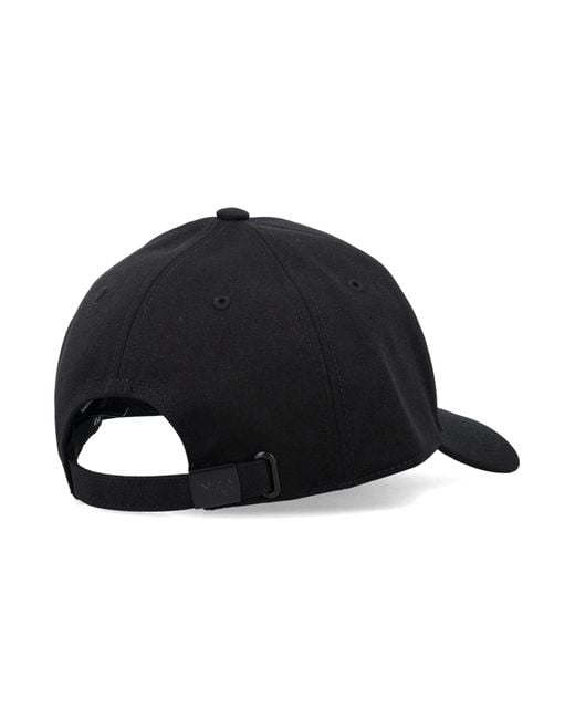 Y-3 Blue Cotton Logo Cap