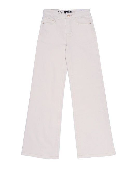 Molo Asta Geweven Broek in het White