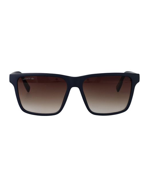 Lacoste Brown Rectangular Sunglasses L6039 S 424 for men