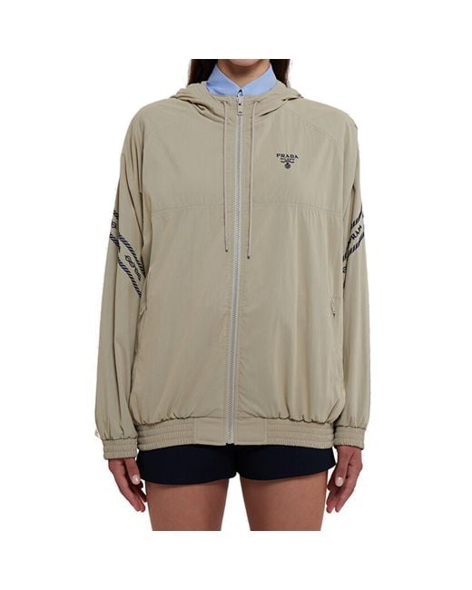 Prada Green Logo Jacket