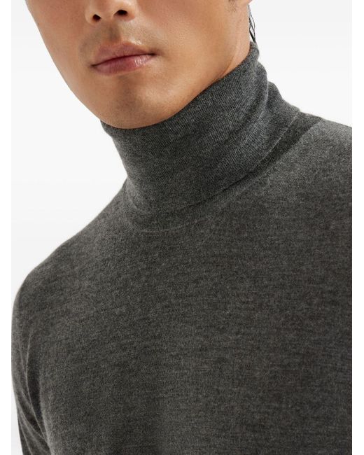 Brunello Cucinelli Top Met Col in het Gray voor heren