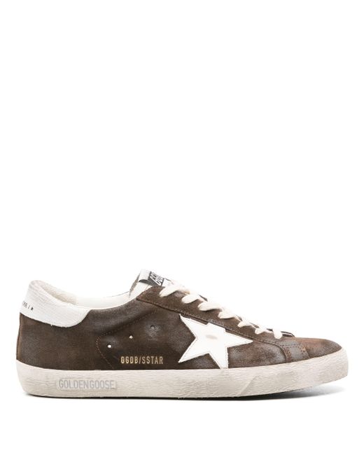 Golden Goose Deluxe Brand Brown Super-Star Sneaker for men