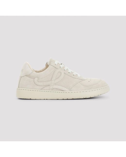 Loewe Natural Classic Mini Leather Sneakers For