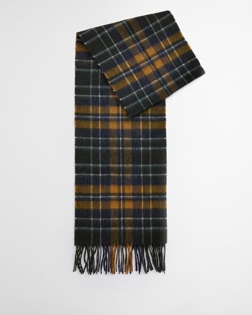 Barbour Black New Check Tartan Scarf