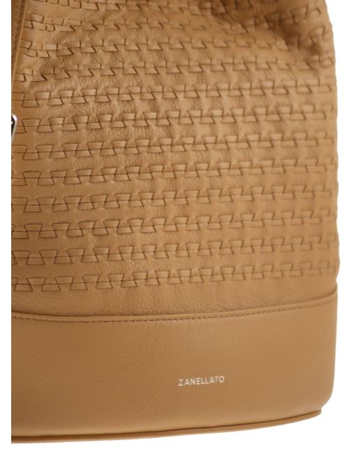 Zanellato Brown Monda' Bucket Bag S