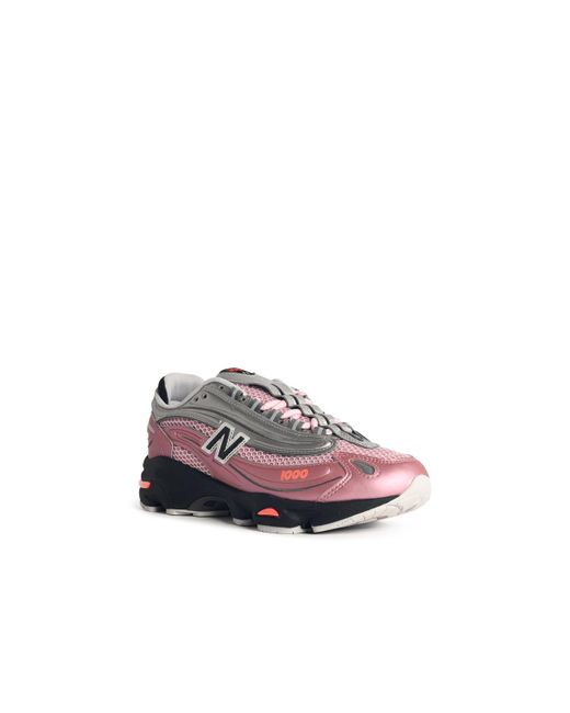 New Balance Pink '1000' Fabric Blend Sneakers