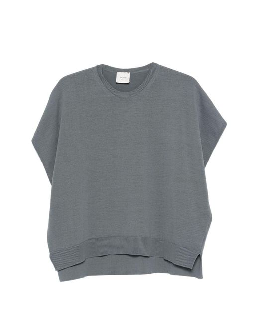 Camiseta de algodón Alysi de color Gray