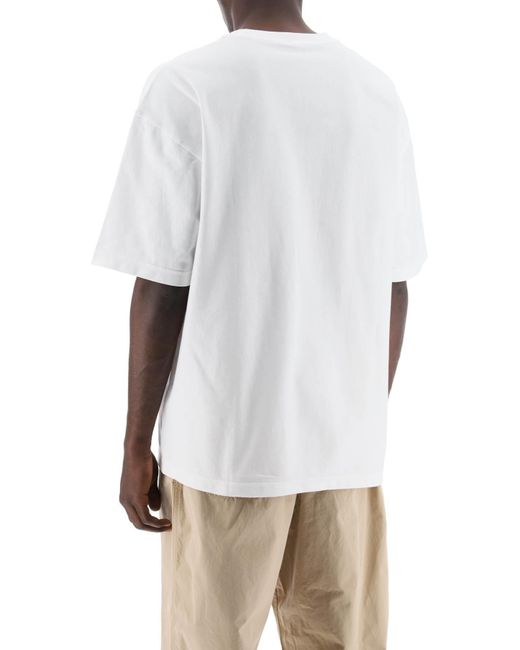 Carhartt Wigelic Cotton Dawson T -shirt Voor in het White voor heren