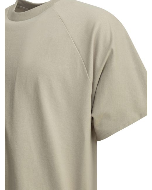 T-shirt à col rond « hélicoïdal » Goldwin en coloris White