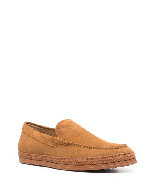 Tod's Suède Loafers in het Brown voor heren