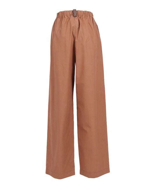 Fabiana Filippi Multicolor Poplin Pijama Trousers With Elastic Waistband