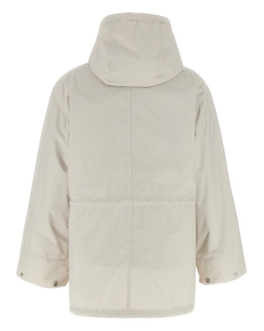 Army by Yves Salomon Gray 2-In-1 Parka Casual Jackets And Parka