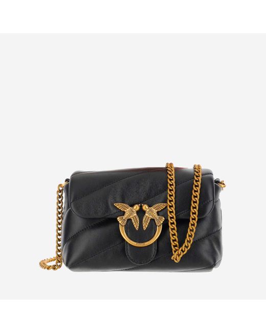 Pinko Black Love Baby Puff Shoulder Bag