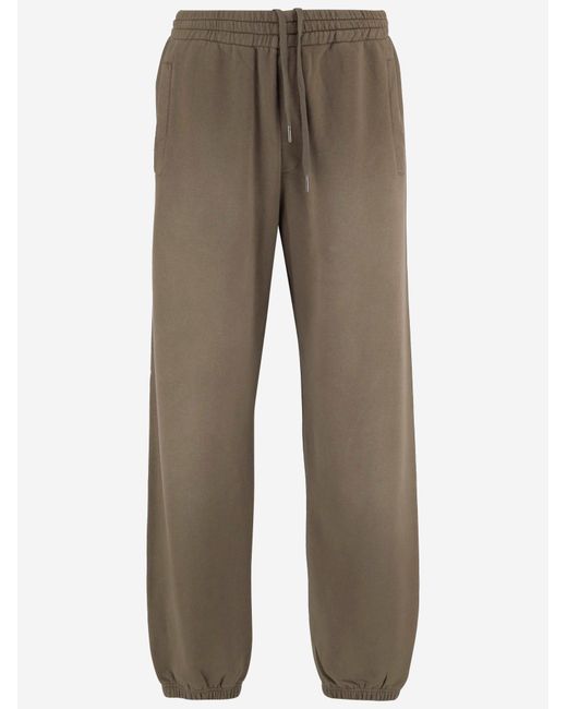 Golden Goose Deluxe Brand Gray Cotton Trousers for men