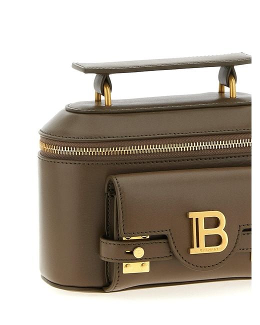 Balmain Brown 'B Buzz Eitelkeit' Handtasche