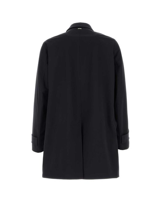 Herno Blue Polyester Raincoat for men