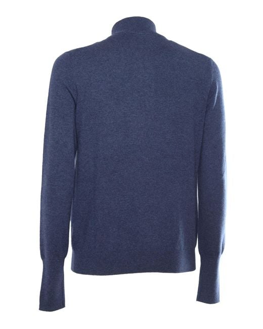 Ballantyne Blue Half Zip Pullover