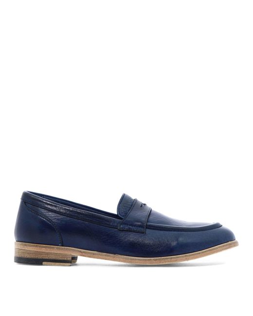 Sturlini Blue Classic Leather Loafers