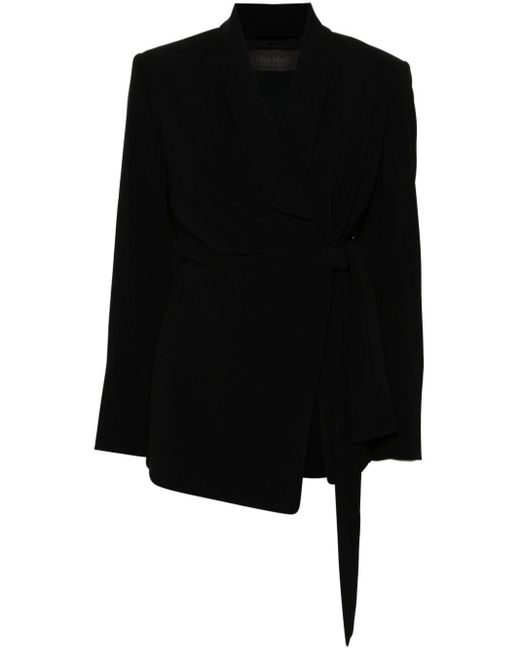 Max Mara Gewikkelde Blazer in het Black