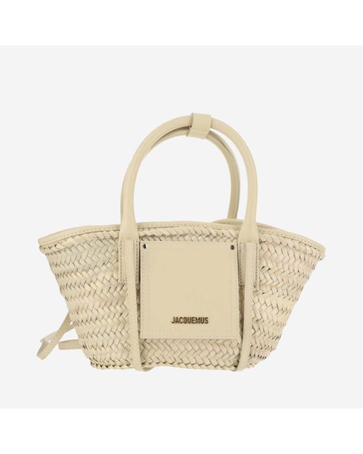 Le Petit Panier Soli Jacquemus de color Metallic