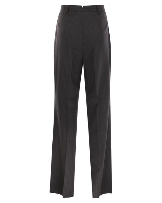 Weekend by Maxmara Black Salsa Straight Leg Trousers