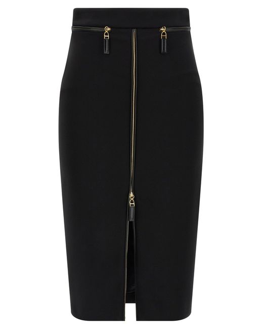 Cranchi falda Elisabetta Franchi de color Black