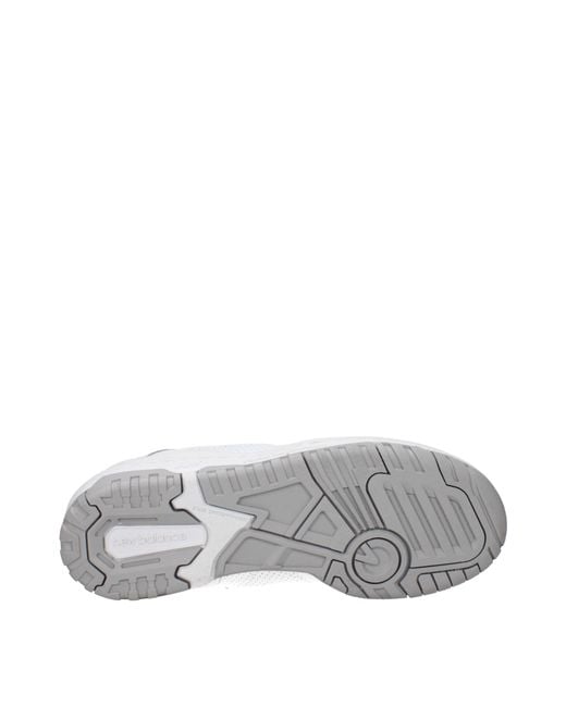 New Balance White Sneakers 550 Donna Pelle Bianco