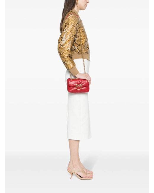 Pinko Red Baby Love Bag Puff Maxi Quilt