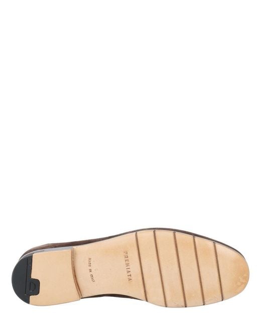Premiata Brown Calf Leather Loafers
