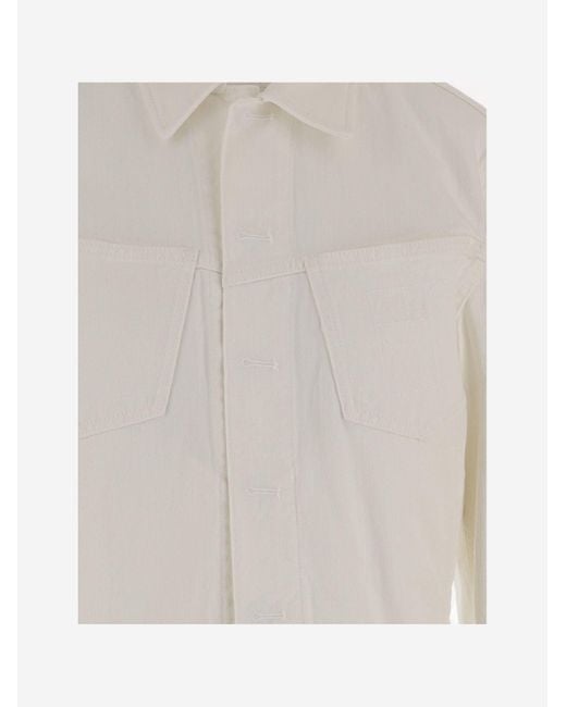 Chaqueta de algodón Sa Su Phi de color White