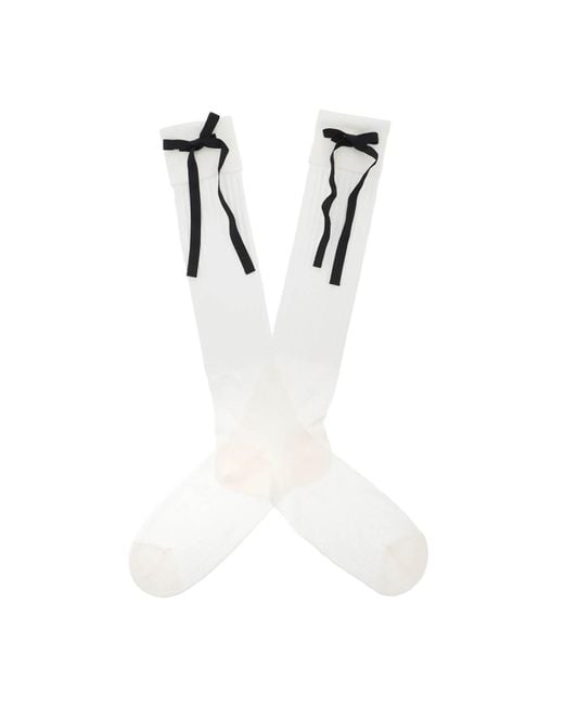 Calcetines de con arcos Maison Margiela de hombre de color White