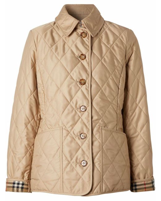 Burberry Gewatteerd Jack in het Natural