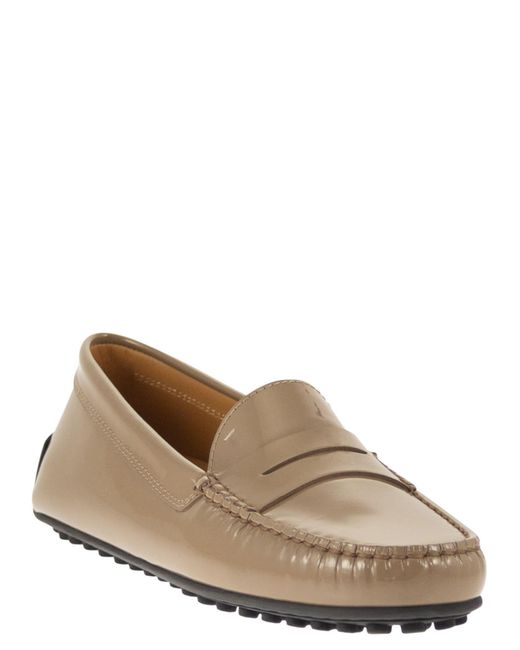 Tod's Brown City Gommino Moccasin