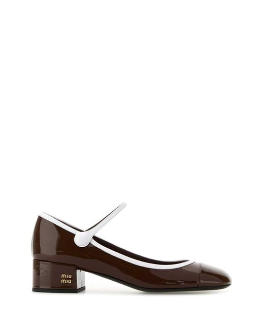 Miu Miu Brown Leather Pumps