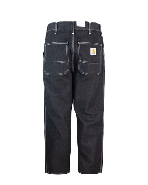 Carhartt JEANS Einfacher Hose schwarzer Stein gewaschen in Blue für Herren