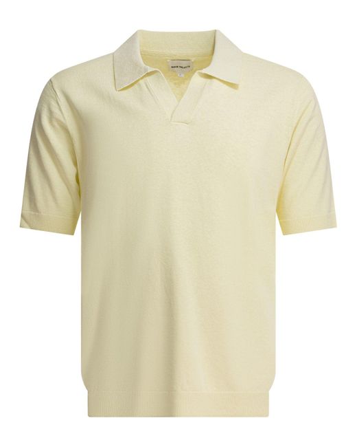 Norse Projects Nordprojekte Leif Cotton Leinen Polo in White für Herren