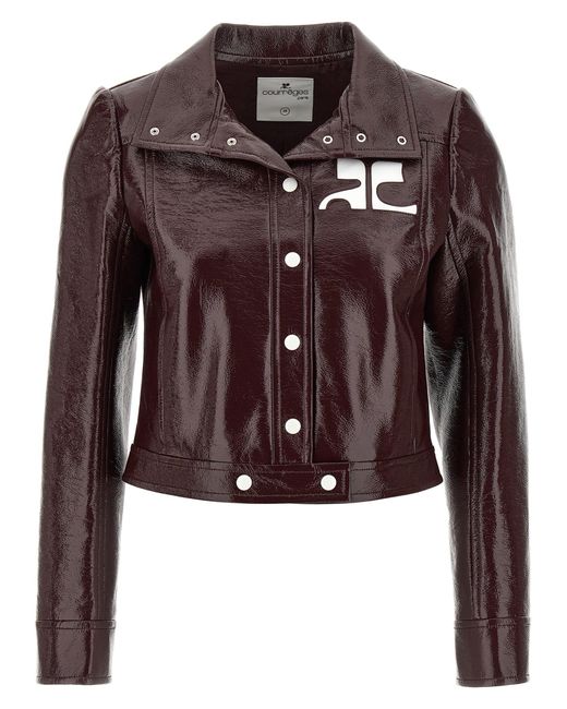 Courreges 're -editie Vinyl' -jas in het Brown