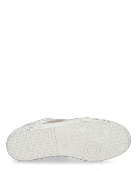 Maison Margiela White Low-Top Sneakers With Distressed Panels for men