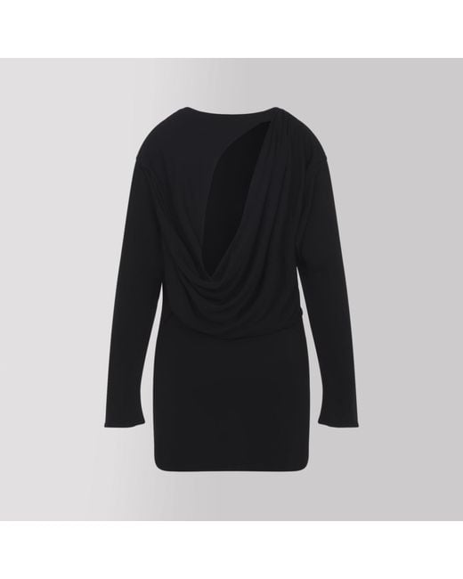 Jacquemus Mistral Mini Dress in het Black