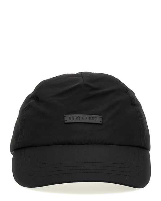 Miedo a Dios LOGO PATCH PATCH BASEBLO CAP Fear Of God de hombre de color Black