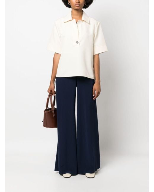 Gianluca Capannolo Blue Wide Trousers