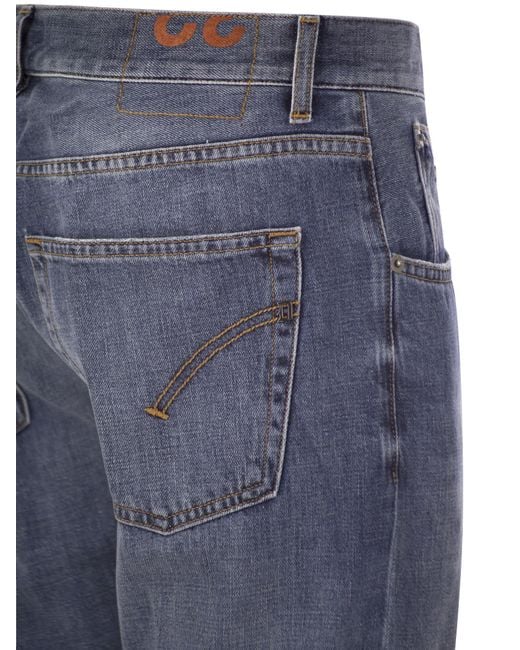 Dondup Blue Dian Carrot Fit Jeans for men