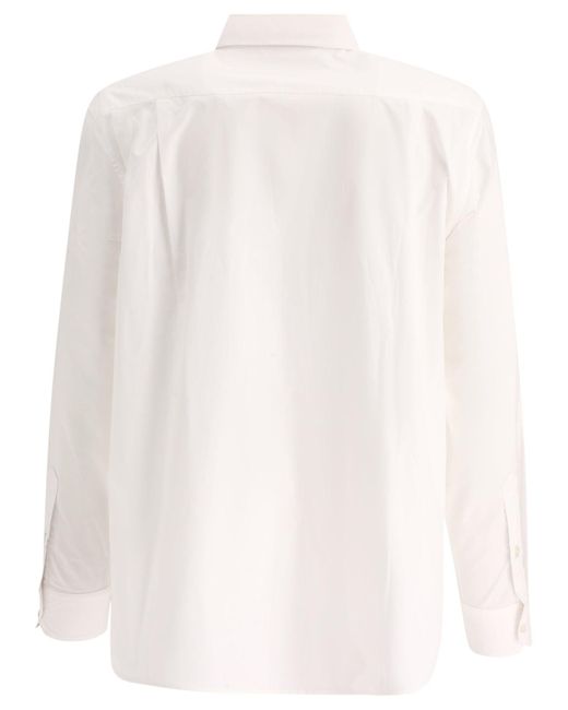 Monogrammed Poplin Camisa Bode de hombre de color White