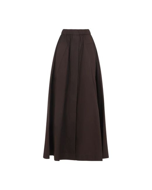 Co. Brown Parachute Long Skirt