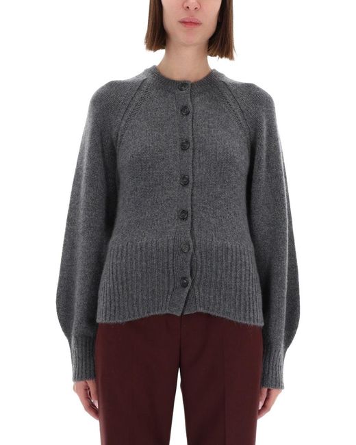 Guest In Residence Gray "sculpted" Cardigan
