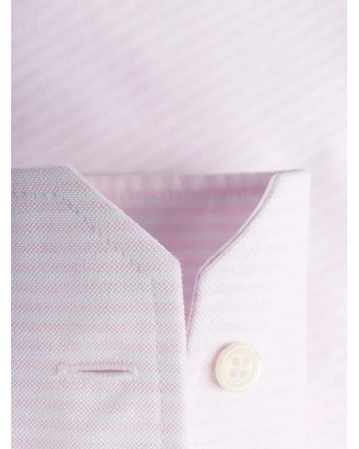 Thom Browne Oxford Blouse Met Streep in het White